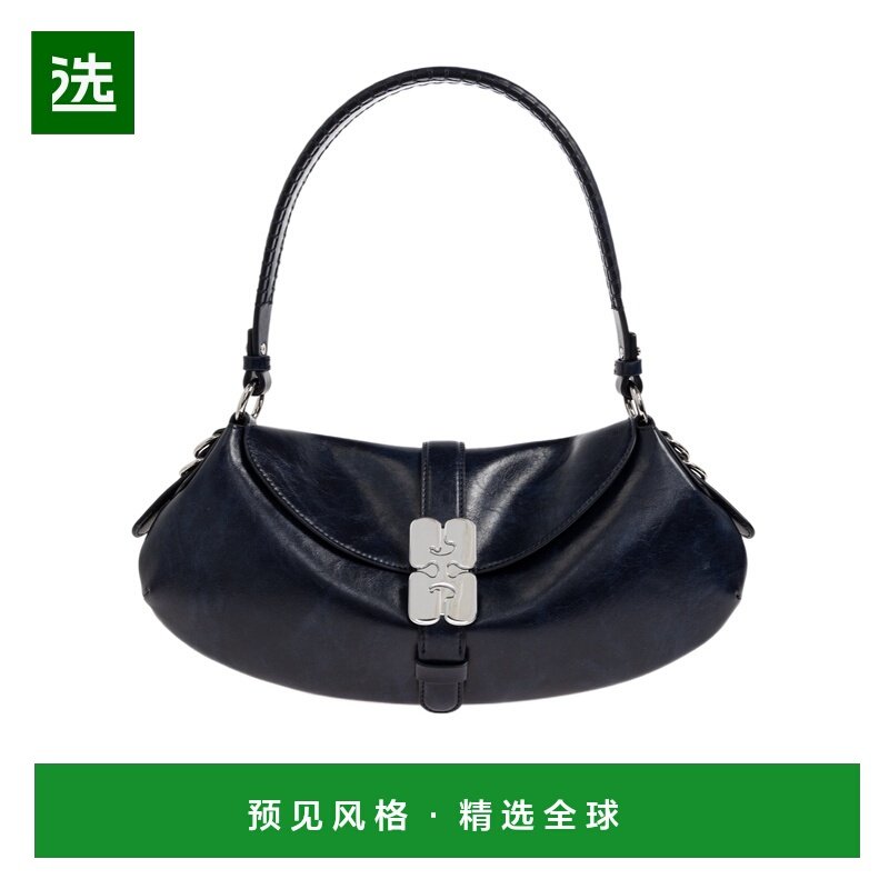 香港直邮GANNI 女士单肩包 B2070060ZZN SS2026 黑色 顶部提手单,箱包皮具/热销女包/男包,通用款女包,淘宝优惠券,粉丝福利购,淘宝优惠卷