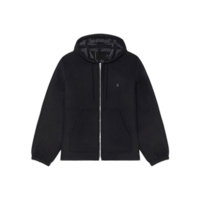 香港直邮Givenchy 长袖拉链羊毛卫衣 BM015214NZ纪梵希男装帽衫