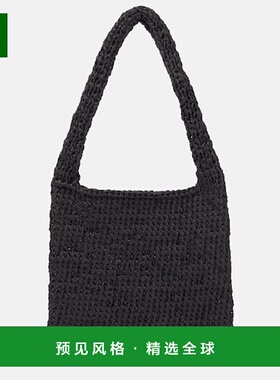 1h可退 香港直邮The Row 女士 Didion 编织肩包 black黑色 舒适时