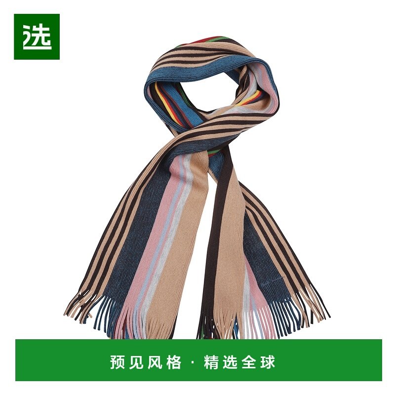 香港直邮PAUL SMITH 男士围巾 M1A151FT64562 AW2025 棕色 Multic,服饰配件/皮带/帽子/围巾,围巾/丝巾/披肩,淘宝优惠券,粉丝福利购,淘宝优惠卷