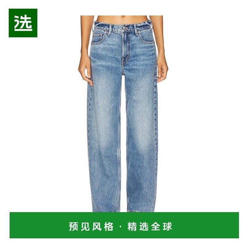 1h可退 香港直邮GOOD AMERICAN 女士 Good 标准版宽松牛仔裤 GLRB,女装/女士精品,牛仔裤,淘宝优惠券,粉丝福利购,淘宝优惠卷