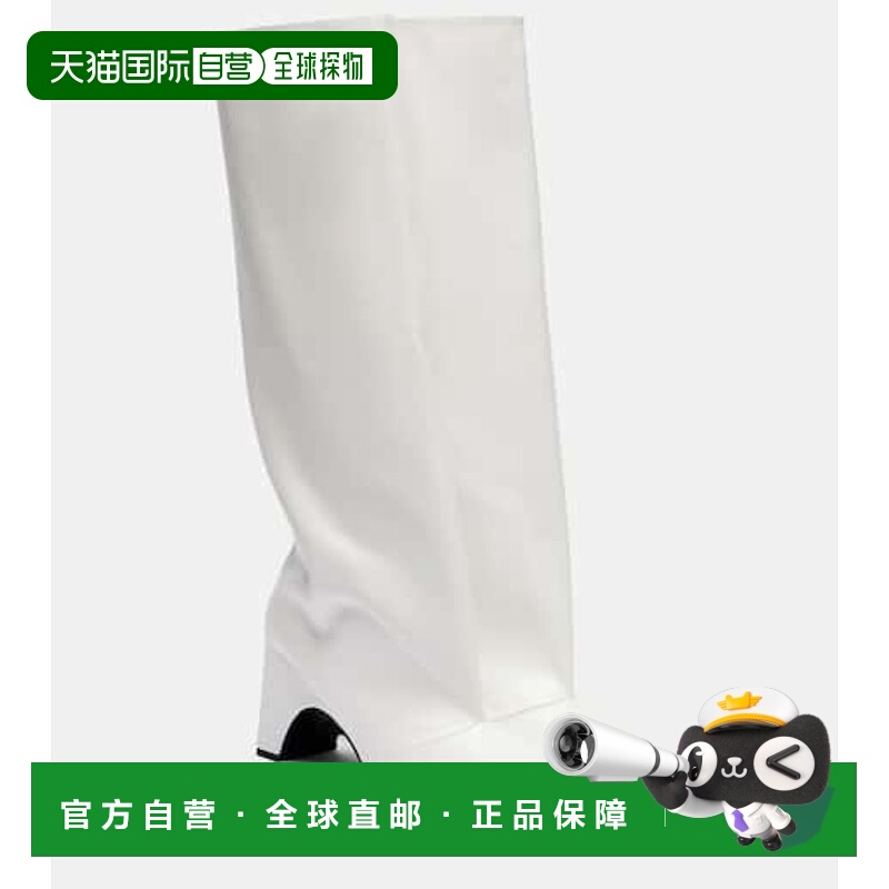 1h可退 香港直邮Coperni 女士 Bridge 皮质及膝靴子 white白色 舒
