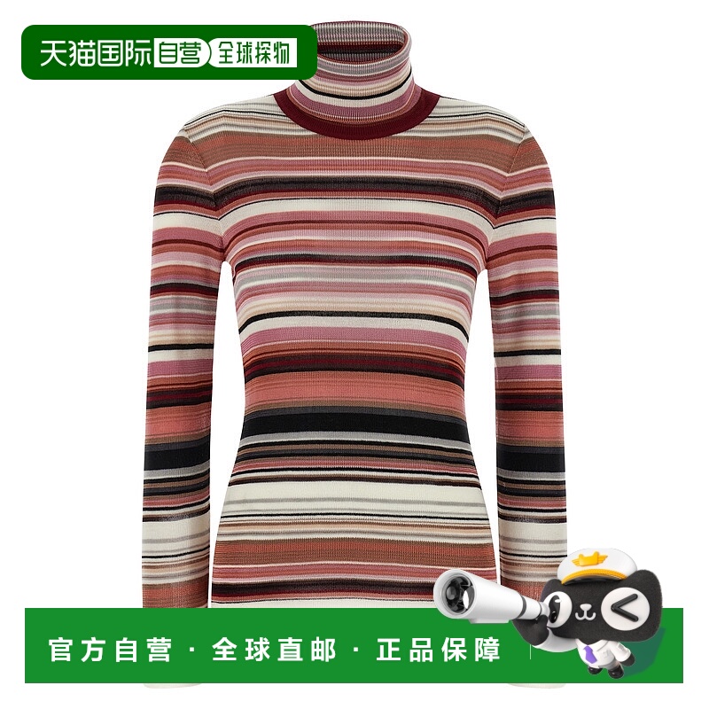 1h可退 香港直邮MISSONI 米索尼 女士 条纹高领毛衣 DS25WN2RBK01