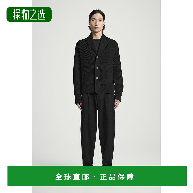 欧洲直邮COS 男士黑色羊毛休闲裤新款