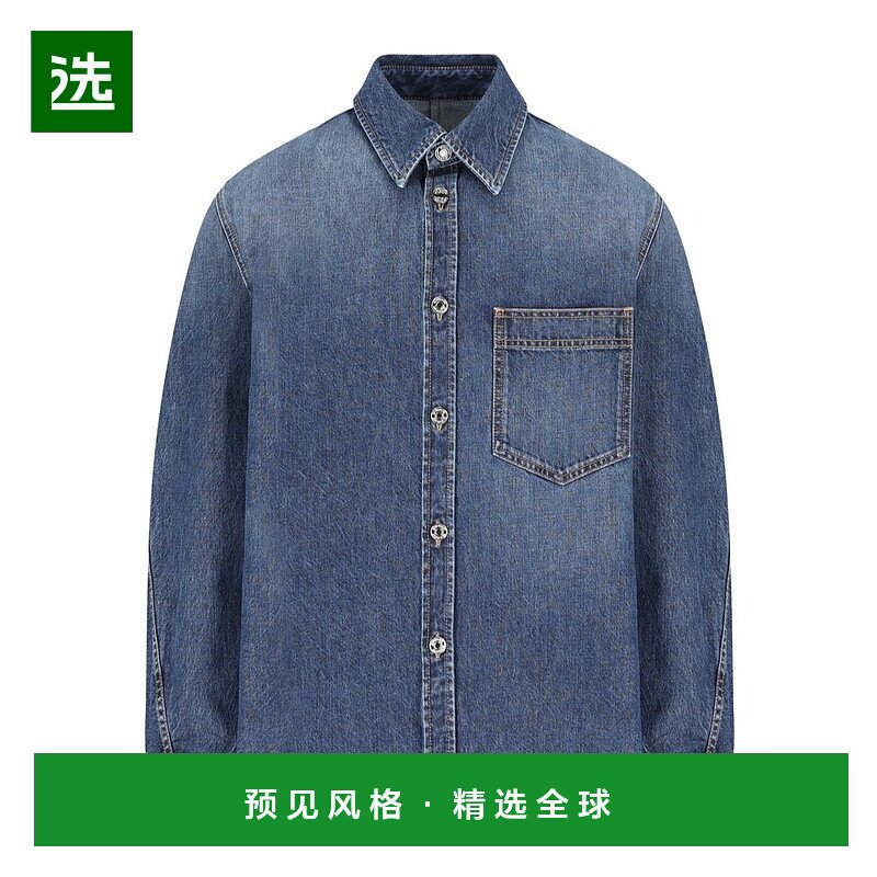 香港直邮Givenchy 长袖牛仔衬衫 BM615W516L纪梵希男装