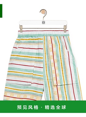 香港直邮Loewe 条纹短裤 S616Y04X45罗意威休闲裤阔腿裤