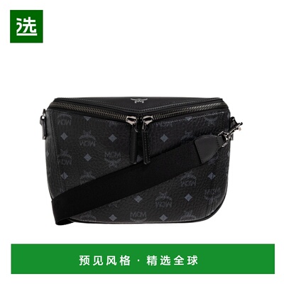 香港直邮MCM 男士斜挎包 MMRGSAK02BK SS2026 黑色 Diamant 3D 小