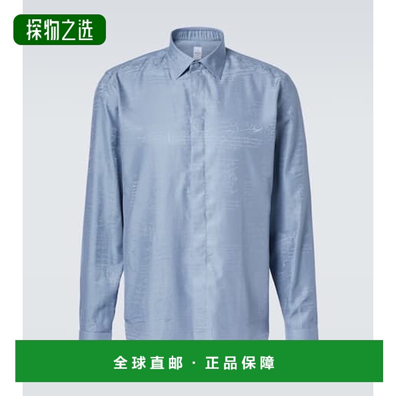 1h可退 香港直邮Berluti 伯尔鲁帝 男士 Scritto Andy 真丝棉质衬
