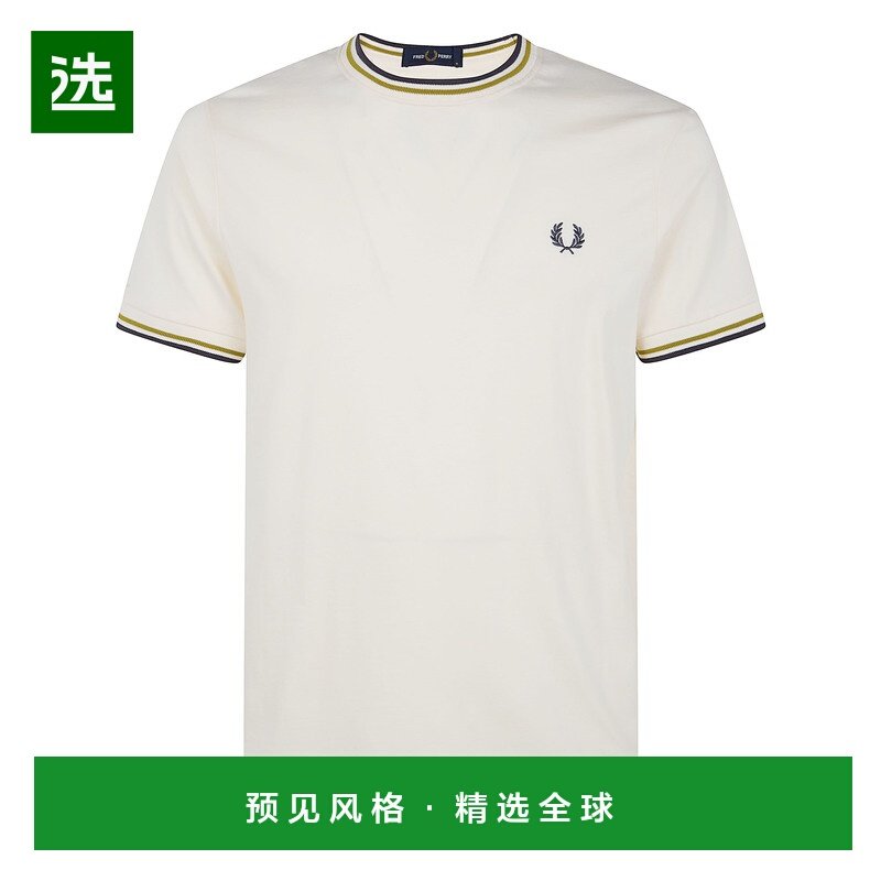 香港直邮FRED PERRY 男士T恤 FPM1588V5646A AW2025 卡其色,男装,T恤,淘宝优惠券,粉丝福利购,淘宝优惠卷