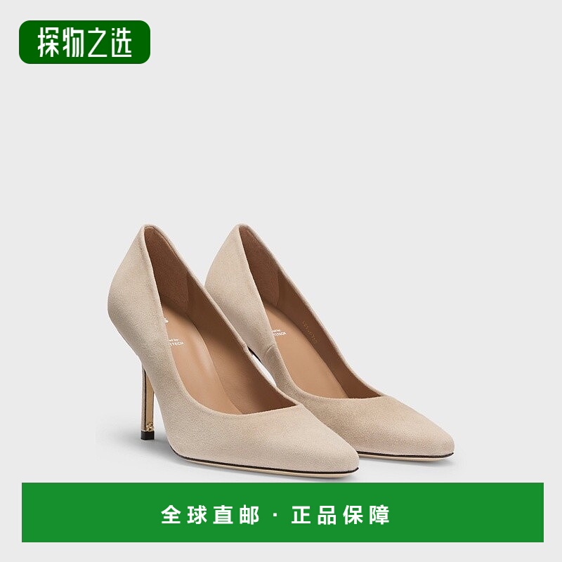 欧洲直邮HUGO BOSS雨果BOSS BLACK 绒面革高跟鞋 搭配 GAIT-TECH®