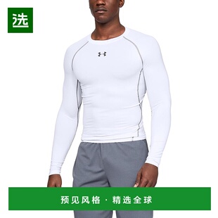运动训练打底圆领紧身长袖 ARMOUR安德玛 UNDER 压缩 日本直邮