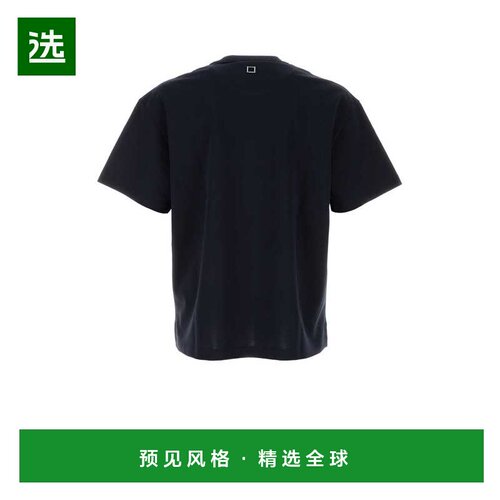 WOOYOUNGMI 男士T恤 W261TS02704N SS2026 黑色 徽标短袖T恤