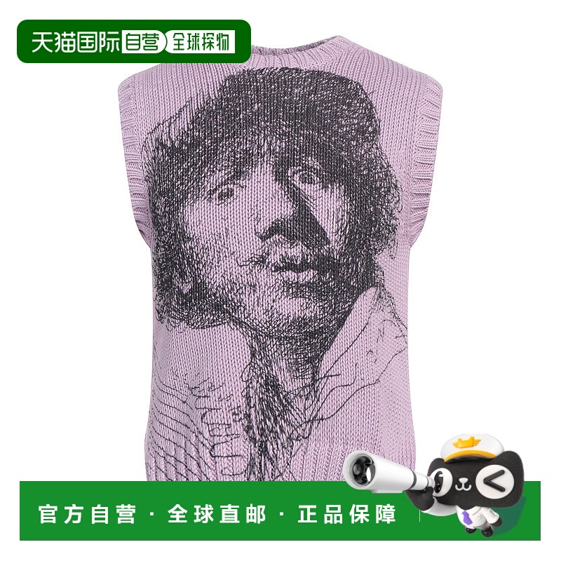 1h可退 香港直邮J.W. Anderson 男士 无袖毛衣 purple紫色 舒适时