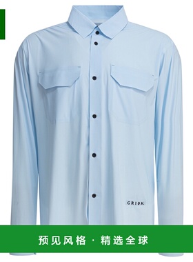 1h可退 香港直邮GR10K 男士 ELASTANE 浅蓝衬衫 BGA21130CN46LIGH