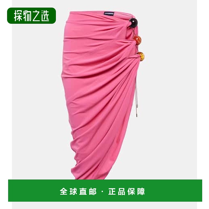 香港直邮Jacquemus 女士 La Jupe Perola 针织中长半身裙包臀裙