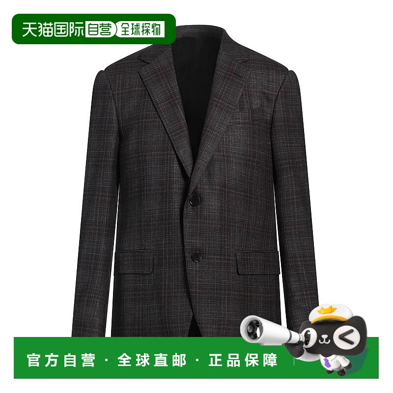 1h可退 香港直邮Zegna 杰尼亚 男士 西装外套 brown棕色 舒适时尚
