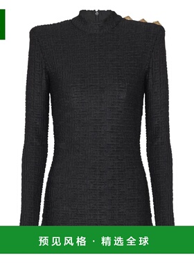 香港直邮BALMAIN 女士针织衫 GF1AR962JL420PA SS2026 黑色