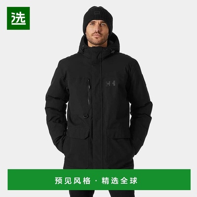 欧洲直邮Helly Hansen 男士黑色聚酰胺UrbanLab羽绒派克大衣