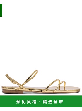 1h可退 香港直邮Studio Amelia 女士 凉鞋 F860CFSHELIXFLATGLD