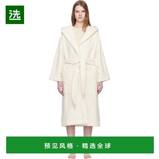 1h可退 香港直邮Tekla 女士 灰白色 Terry Hooded 浴袍 HBTH8