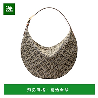 香港直邮Tory Burch T Monogram 新月包 177028汤丽柏琦斜挎包