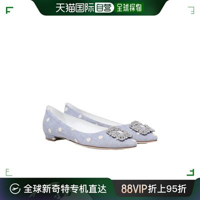 香港直邮Manolo Blahnik 圆头芭蕾舞鞋 124-2560-0001