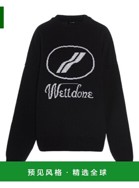 香港直邮WE11DONE 男士针织毛衣 WDKO820507UBK CO 黑色 WE11DONE
