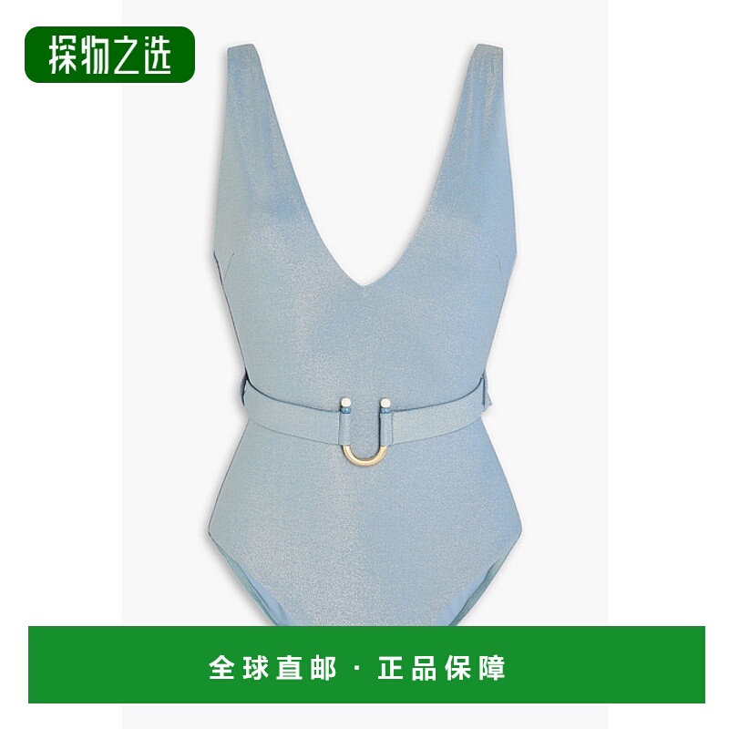 1h可退 香港直邮ZIMMERMANN 女士 束带金属感泳衣 1430WSS243ONEP