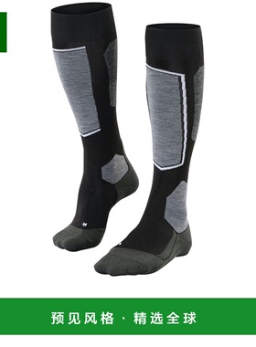 1h可退 香港直邮Falke 男士 SK6 袜子 16565 black黑色 舒适时尚