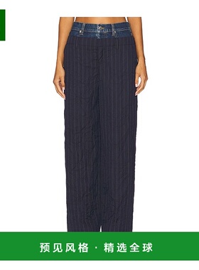 1h可退 香港直邮Simkhai 女士 Ophelia 双腰带拼块裤子 5254134DC