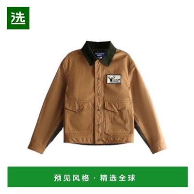 香港直邮JUNYA WATANABE 男士夹克 WPJ0141 AW2025 棕色 按扣休闲