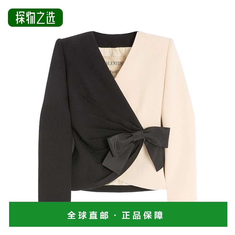 香港直邮valentino 华伦天奴 女士 Two-tone 羊毛西装外套 7B0CE5