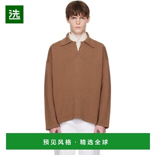 1h可退 香港直邮A.P.C. 男士 黄褐色 Manuel Polo 衫 WOASBH23454