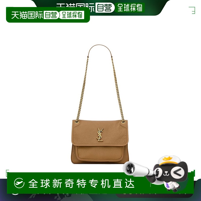 【99新未使用】欧洲直邮YSL/圣罗兰24新款 NIKI系列女士小号棕色