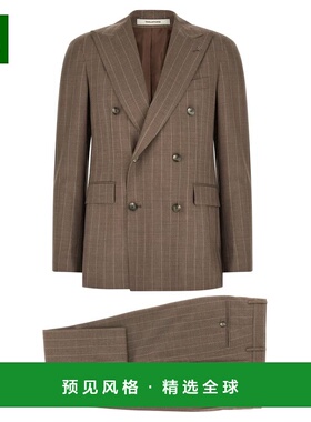 1h可退 香港直邮Tagliatore 男士 細條紋雙排扣夾克 2SVS20B11520