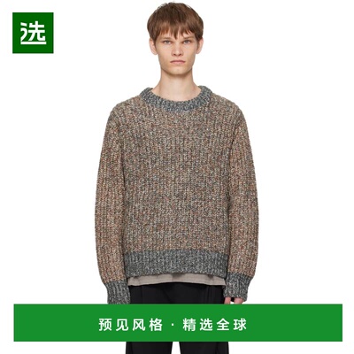 1h可退 香港直邮Song For The Mute 男士 棕色 Oversized 针织衫