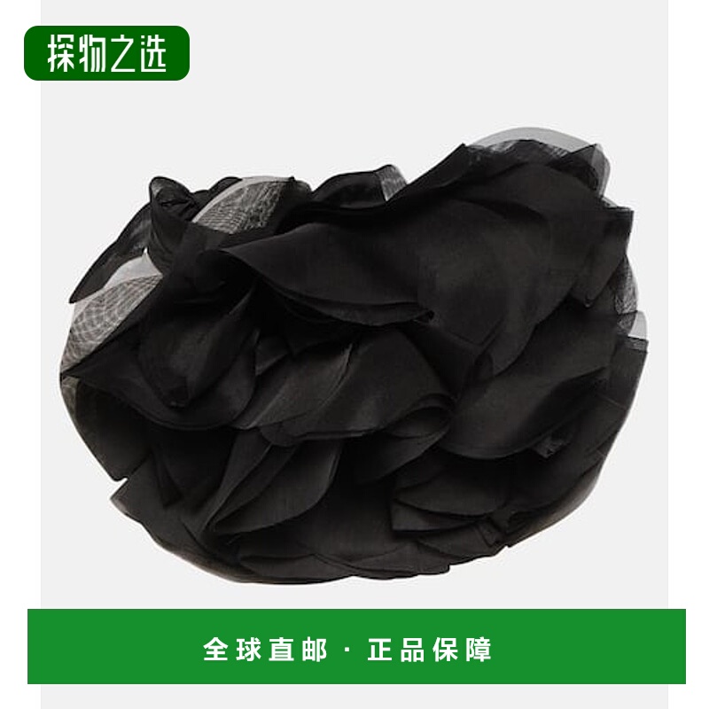 香港直邮Nina Ricci 莲娜丽姿 女士 欧根纱花朵真丝短项链