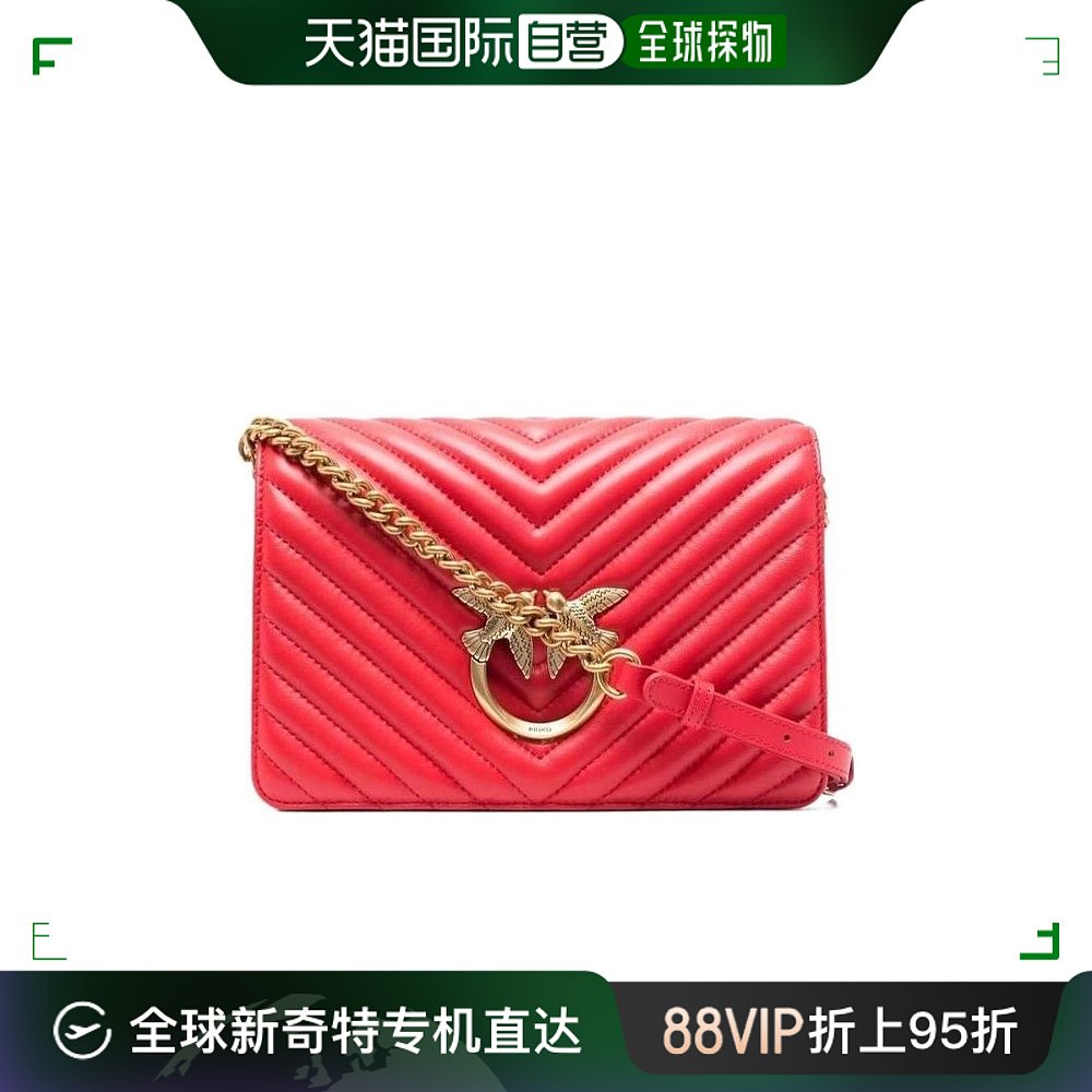 香港直邮Pinko logo标牌绗缝迷你单肩包 1P22HPY7SQ背包