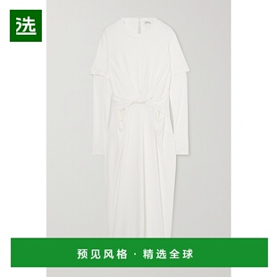 香港直邮LOEWE 连衣裙 罗意威 垂褶针织长款 S800Y51X 女士 1h可退