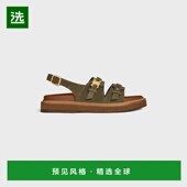 麂皮小牛皮凉鞋 欧洲直邮Celine TIPPI TRIOMPHE 2025 CELINE