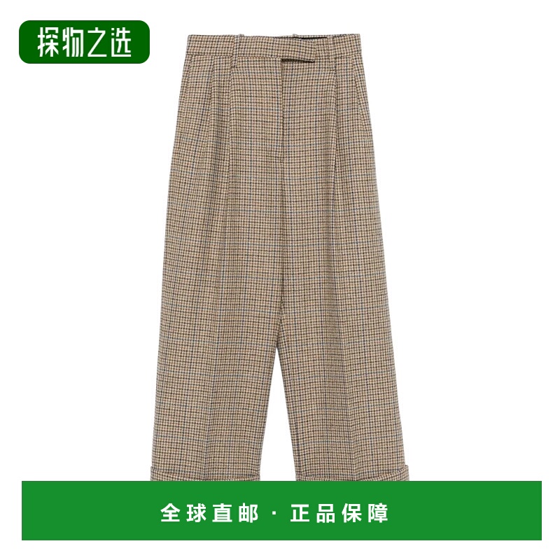 香港直邮Thom Browne 格纹休闲裤 FTC499AF0961阔腿裤直筒裤