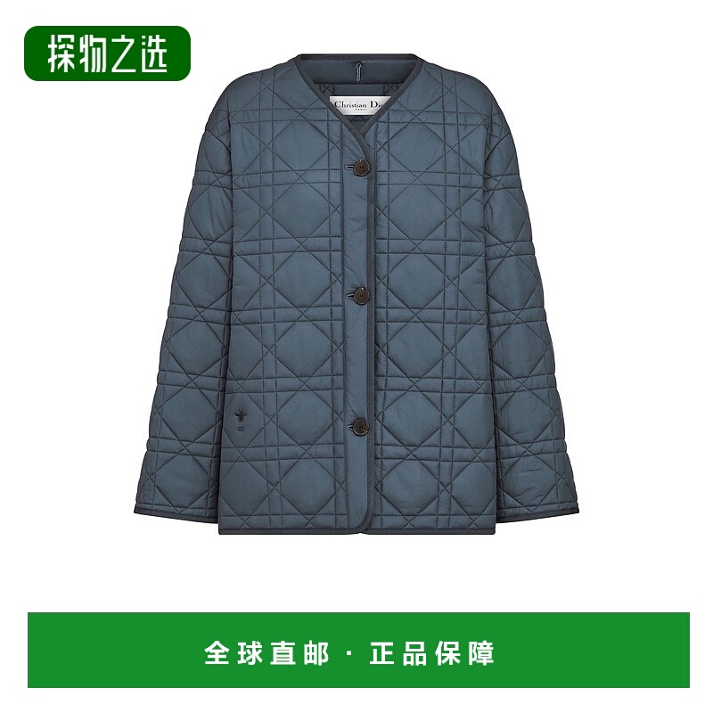 自营欧洲直邮Dior/迪奥 女士Macrocannage 双排扣短呢大衣