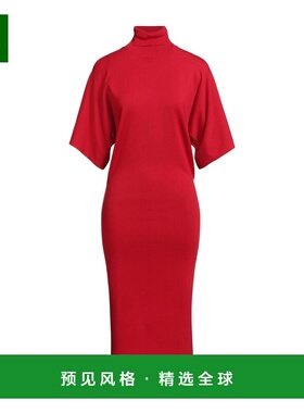 1h可退 香港直邮Semicouture 女士 中长连衣裙 red红色 舒适时尚