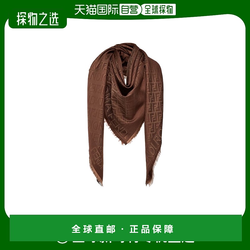 香港直邮Fendi 提花羊毛披肩 FXT069AQ8I潮流时尚保暖 高级感正品