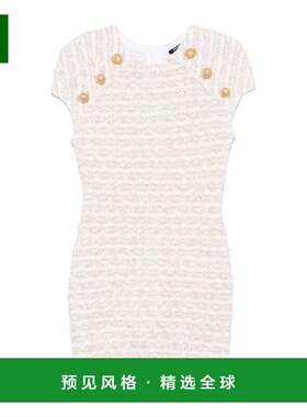 香港直邮Balmain 短袖连衣裙 EF1R6023KB19包臀裙