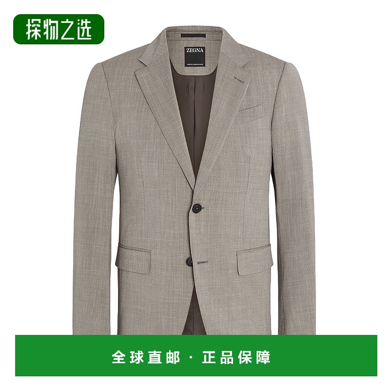 香港直邮Zegna 单排扣羊毛西装外套 749546A712F
