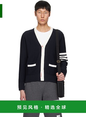 1h可退 香港直邮Thom Browne 汤姆·布朗 男士 海军蓝 Cotton 4-B