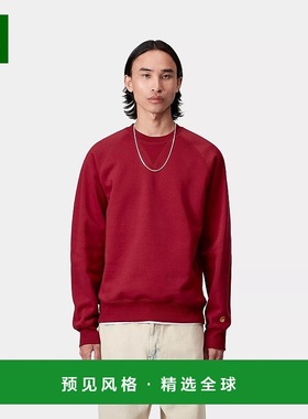 欧洲直邮Carhartt Wip 男士红色棉/涤纶卫衣运动运动衫