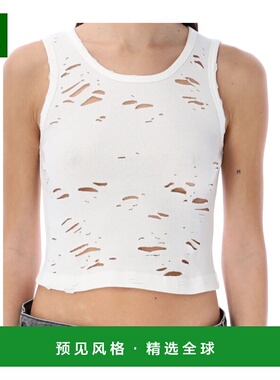 香港直邮R13 女士背心吊带 26PR13WK080K001BK001B SS2026 白色