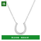 美国直邮 Horseshoe Macy 1h可退 Diamond 18英寸吊坠项链